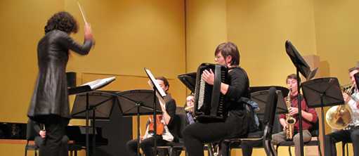Snezana Nešić à l'accordéon
