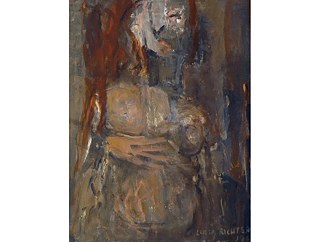 Luisa en estado, 1963. Oleo sobre tela, 61 x 30 cm