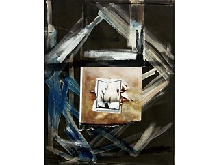 Ofelia, 1985. Collage y gouache sobre papel, 85 x 66,5 cm