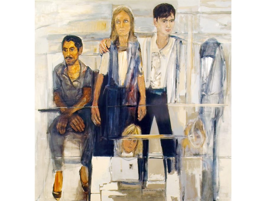 Thomas y sus amigos, 1977. Oleo sobre tela, 200 x 200 cm