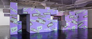 Tensta Museum: Reports from Sweden. Spring Department", Ausstellungsansicht, Tensta Konsthall, Stockholm, 18. 1.-18.5. 2014, Thomas Elovsson & Peter Geschwind, "Time – Space Shuttle (Apollo Pavillion)", model in cellophane plastic and video projection, 2013