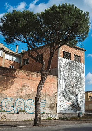 MAAM (Sten & Lex, In alto [stencil graffito, 2011])