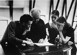 Rehearsal with Jean Cébron, Kurt Jooss, Pina Bausch, Erika Fabry, ca. 1963