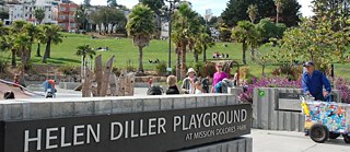 Der Helen Diller Playground im Herzen des Parks wurde erst vor fünf Jahren eröffnet und erfreut sich bei den kleinen Besuchern großer Beliebtheit.
