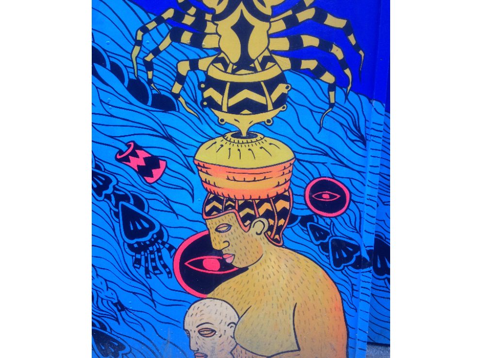 Die Spinne symbolisiert Einheit und weibliche Stärke.