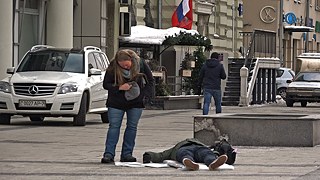 Performance von Simon Pfeffel in Moskau