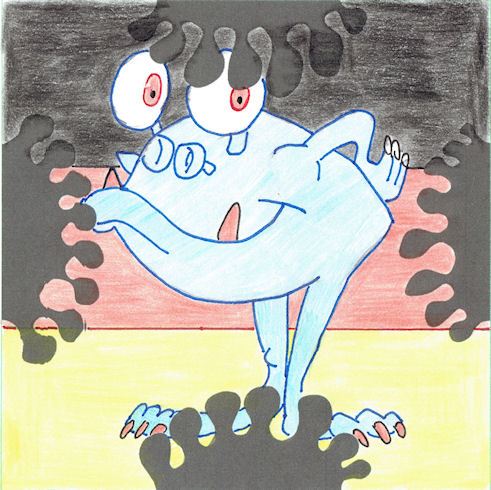 Ein lustiges Monster in Deutschland