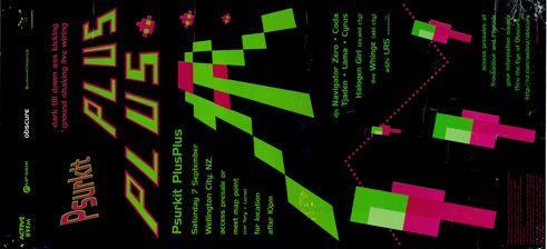 Poster for Psurkit’s Plus Plus event