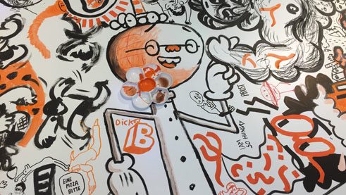 Zeichnung vom Comic Jam in Berlin