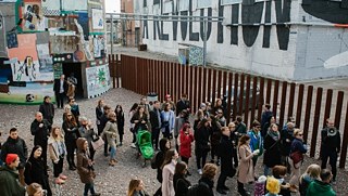 Tour through the exhibition by Denis Leo Hegic production manager of the Urban Nation Museum for Urban contemporary Art, Berlin