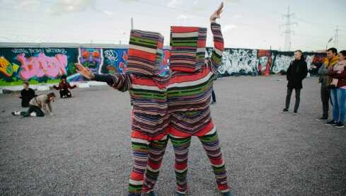 Performative program at the opening of the exhibition