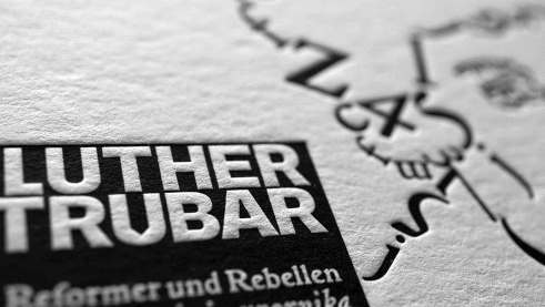 The exhibition catalogue in Ljubljana contains articles on Primož Trubar, a Slovenian reformer inspired by Luther.