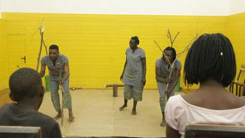 Young people from Kenya, Cameroon, Zimbabwe and Nigeria act in Woodways.