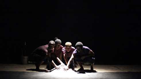 The Sandscapes ensemble: Joshua Alabi, Joy Akrah, Tanya Charingira, Lloyd Nyikadzino.