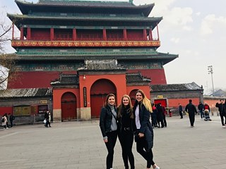 Freudiges Wiedersehen mit Carina und Hanna