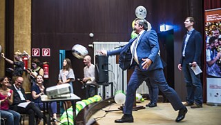 Rüdiger Bolz, Leiter des Goethe-Instituts Russland, gibt den Startschuss zum Projekt