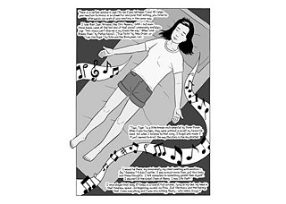 A comic from Lorina Mapa's graphic novel, "Duran Duran, Imelda Marcos, and Me."