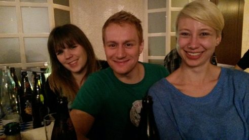 Gemütliches Beisammensein beim Ausreiseseminar