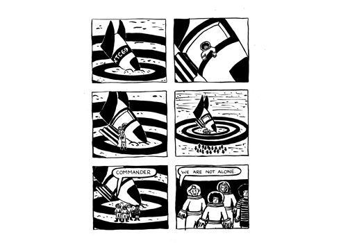 An illustration from Jessica Campbell's new book, "XTC69".