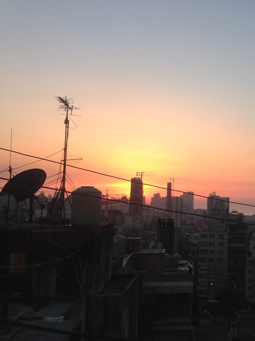 Die Aussicht von unserem Dach