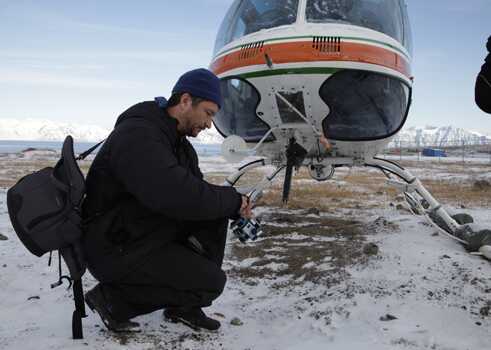 Polar Sea Director Thomas Wallner mounts a 360 camera on a chopper to capture images of the Canadian Northwest Passage.