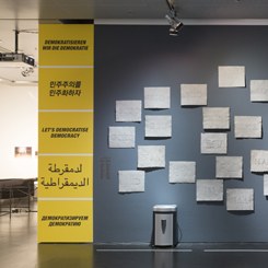 Installation Let's Democratise Democracy (Daniel G. Andújar)