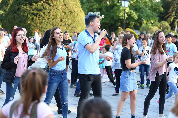 Flashmob in Russe
