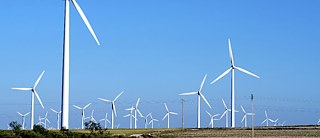 Foto eines Windparks