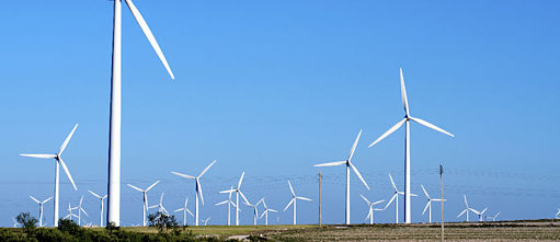 Photo d'un parc d'éoliennes 