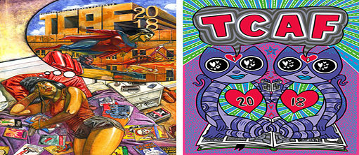 TCAF 2018 Poster von Ho Che Anderson (Links) und Fiona Smyth (Rechts)