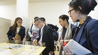 Visitors at the bauhaus imaginista Opening in Hangzhou