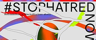 Grafik mit Schriftzug Stop Hatred Now
