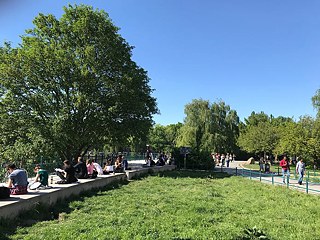 Things are heating up along the canal in Kreuzberg.