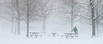Snowstorm in Montreal