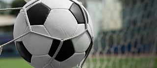 Fußball im Tor