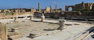 Hadrianische Thermen in Leptis  Magna, Lybien 