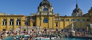 Het Széchenyibad in de Hongaarse hoofdstad Boedapest 