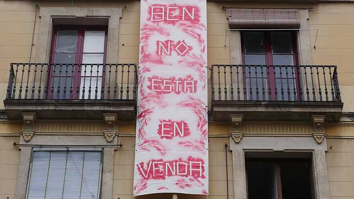 Placard in the Barrio Gótico