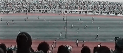 Football pit with audience