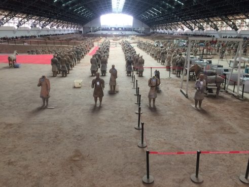 Eine der drei großen Hallen