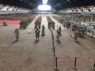 Eine der drei großen Hallen