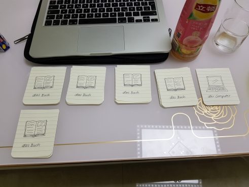 Unterrichtsvorbereitung Teil 2: Schulsachen