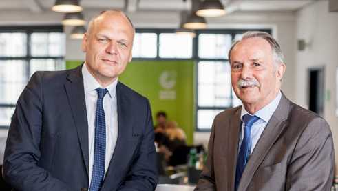 Johannes Ebert and Klaus-Dieter Lehmann at the Press Breakfast