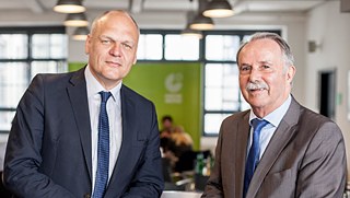 Johannes Ebert and Klaus-Dieter Lehmann at the Press Breakfast