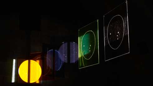 Light installation by Mischa Kuball