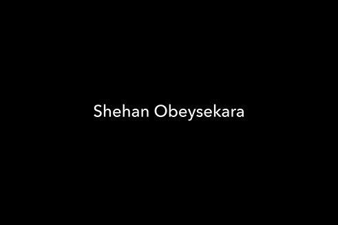 Photographer Shehan Obeysekera