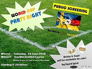 World Cup Party Night, 23.06.2018 © © Goethe-Institut Cyprus World Cup Party Night, 23.06.2018