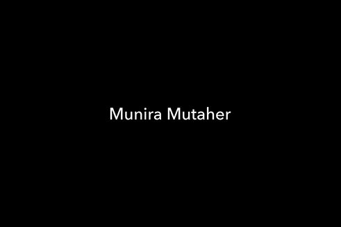 Photographer Munira Mutaher