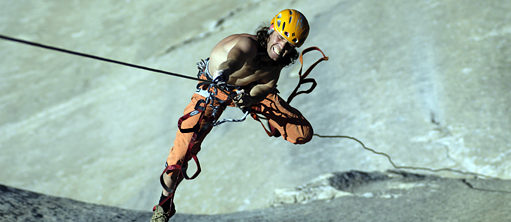 climber on the mountain