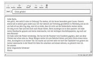 Beispiel für digitale Texte in Prüfungen  